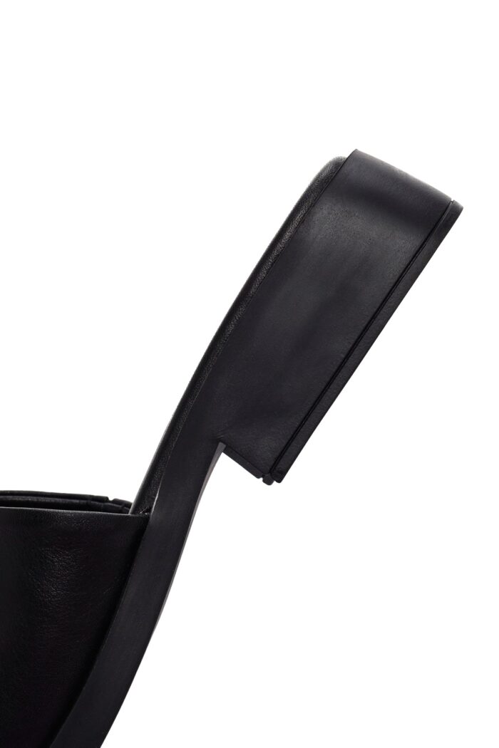 Pantofla Lëkure e Zezë Casual për Femra - Image 8