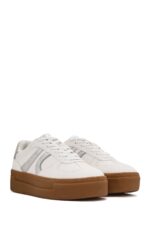 Sneaker e Bardhë me Lidhëse e Trashë me Tabane për Femra - Image 5
