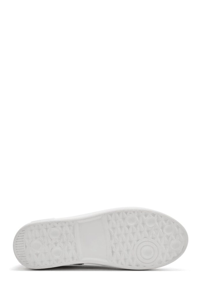 Sneaker Lëkure e Bardhë me Lidhëse e Trashë me Tabane për Femra - Image 5