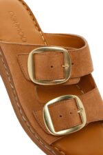 Pantofla Lëkure me Kopsë Comfort për Femra - Image 9
