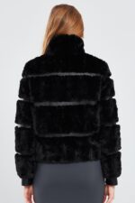 Melrose Xhup Lëkure e Zezë Teddy për Femra - Image 7