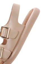 Sandale e Zezë Dyfishe me Kopsë Comfort për Femra - Image 20
