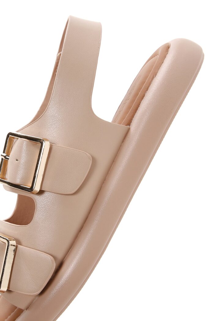 Sandale e Zezë Dyfishe me Kopsë Comfort për Femra - Image 20