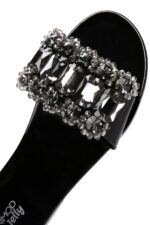 Pantofla Jelly e Zezë me Gurë për Femra - Image 17