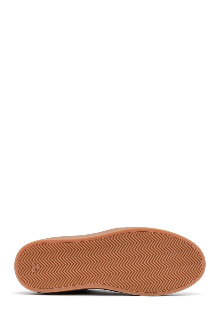 Sneaker Lëkure e Zezë me Lidhëse për Femra - Image 4