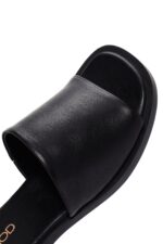 Pantofla Lëkure e Zezë Casual për Femra - Image 10