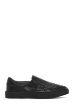 Loafer Lëkure e Zezë Thurur për Burra