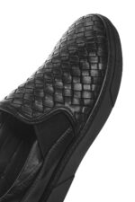 Loafer Lëkure e Zezë Thurur për Burra - Image 10