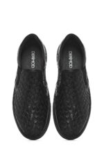 Loafer Lëkure e Zezë Thurur për Burra - Image 7