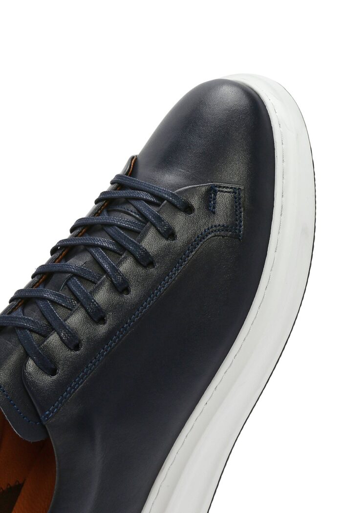 Sneaker Lëkure me Lidhëse për Burra - Image 8