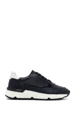 Sneaker Lëkure me Lidhëse e Trashë me Tabane për Burra