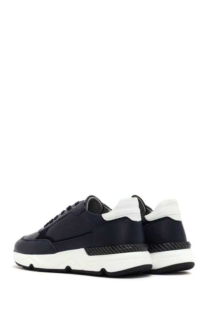 Sneaker Lëkure me Lidhëse e Trashë me Tabane për Burra - Image 5