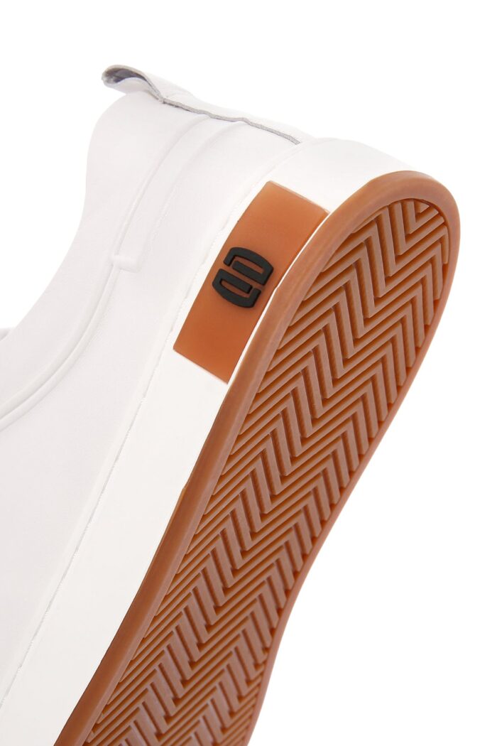Sneaker Lëkure e Zezë me Lidhëse për Burra - Image 25
