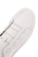 Sneaker Lëkure e Zezë me Lidhëse për Burra - Image 28