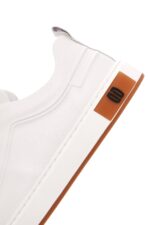 Sneaker Lëkure e Zezë me Lidhëse për Burra - Image 22