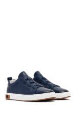 Sneaker Lëkure e Zezë me Lidhëse për Burra - Image 7