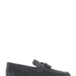 Loafer Lëkure Gri me Xhufkë Casual për Burra