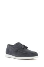 Loafer Lëkure Gri me Xhufkë Casual për Burra - Image 6