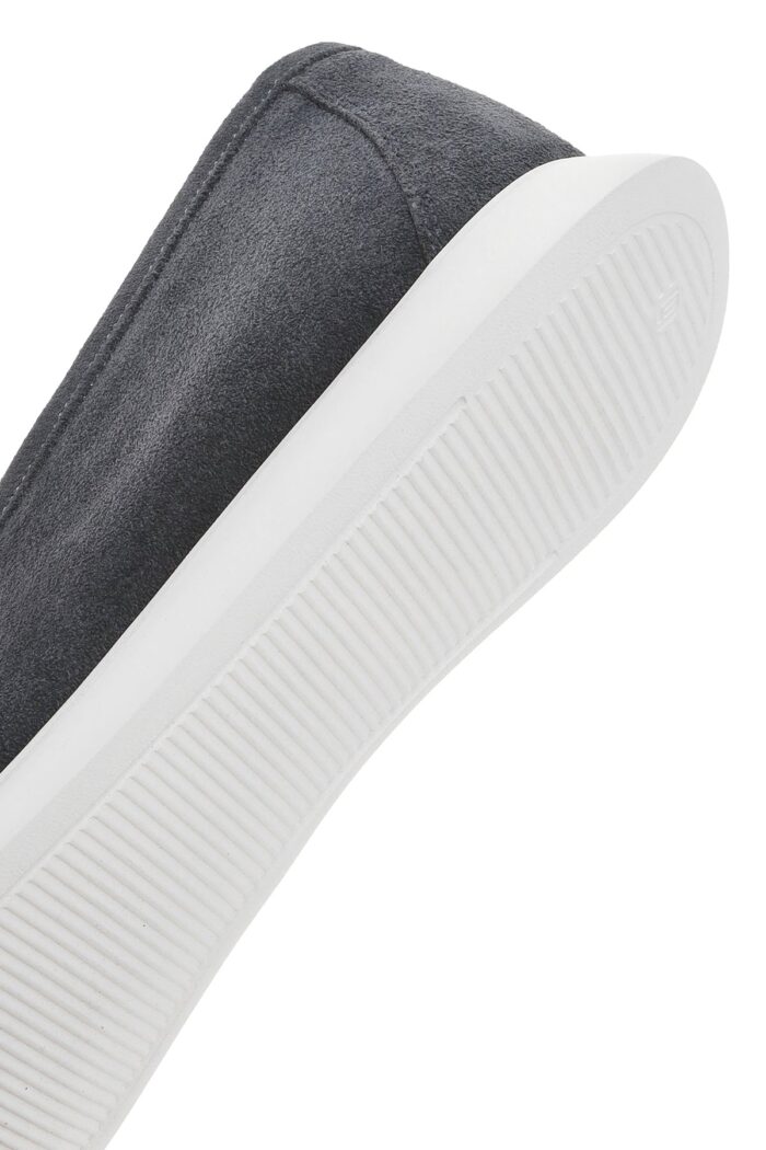 Loafer Lëkure Gri me Xhufkë Casual për Burra - Image 8