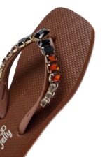 Pantofla Jelly e Zezë me Gurë për Femra - Image 20