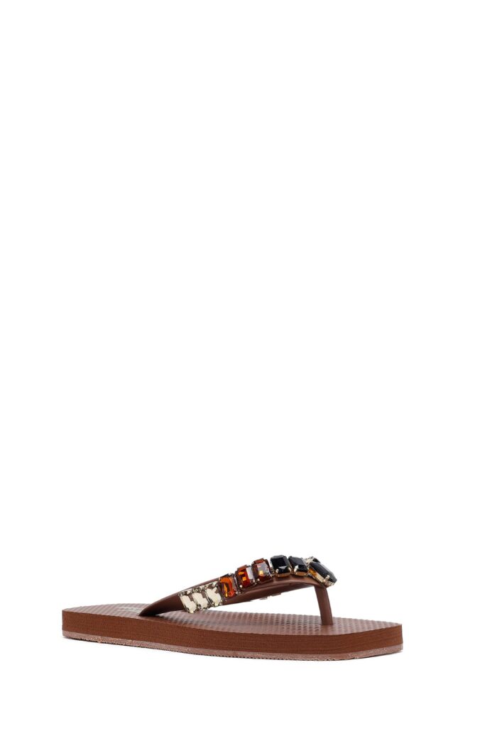 Pantofla Jelly e Zezë me Gurë për Femra - Image 12