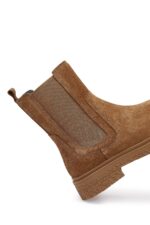 Çizme Chelsea prej lëkure suede për femra, vizon - Image 11
