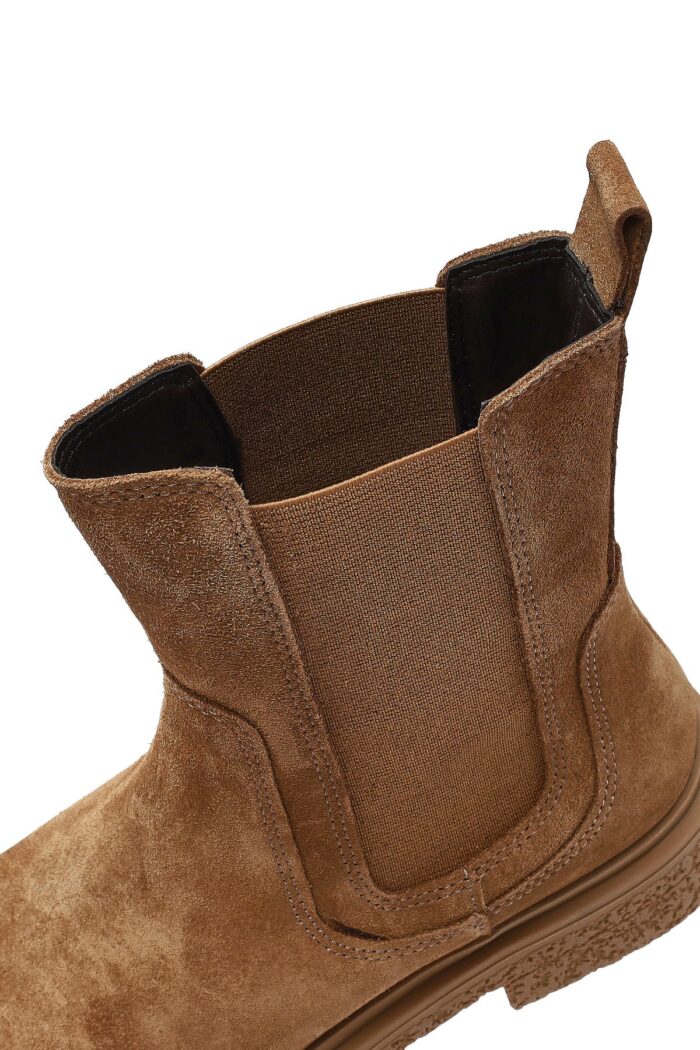 Çizme Chelsea prej lëkure suede për femra, vizon - Image 13