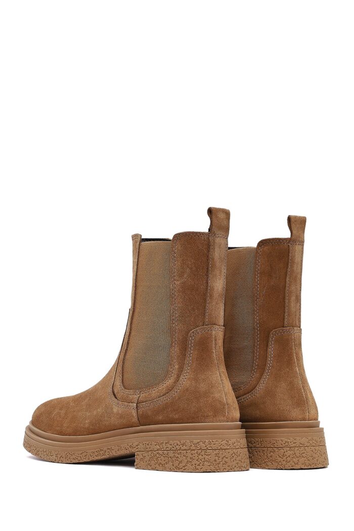 Çizme Chelsea prej lëkure suede për femra, vizon - Image 7