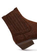 Çizme kauboj prej lëkure suede për femra - Image 19