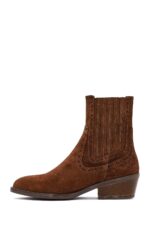 Çizme kauboj prej lëkure suede për femra - Image 5