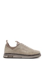 Sneaker Lëkure Bezhë me Lidhëse për Burra