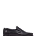 Këpucë loafer casual prej lëkure për meshkuj, e zezë