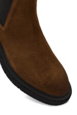 Çizme prej lëkure suede për meshkuj, kafe, me zinxhir - Image 10