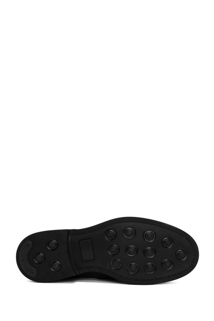 Këpucë loafer klasike prej lëkure për meshkuj, e zezë - Image 7