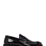 Këpucë loafer casual prej lëkure për meshkuj, e zezë