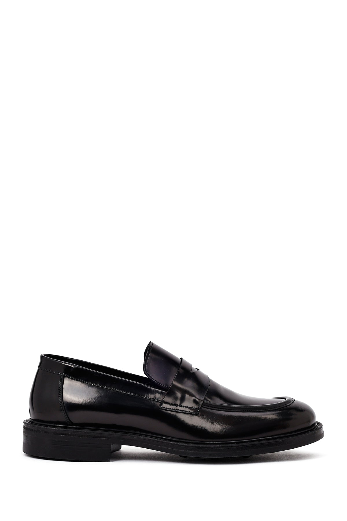 25WFD750522_5637145339_1.jpg Këpucë loafer casual prej lëkure për meshkuj, e zezë - Image 1