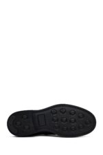 Këpucë loafer casual prej lëkure për meshkuj, e zezë - Image 4