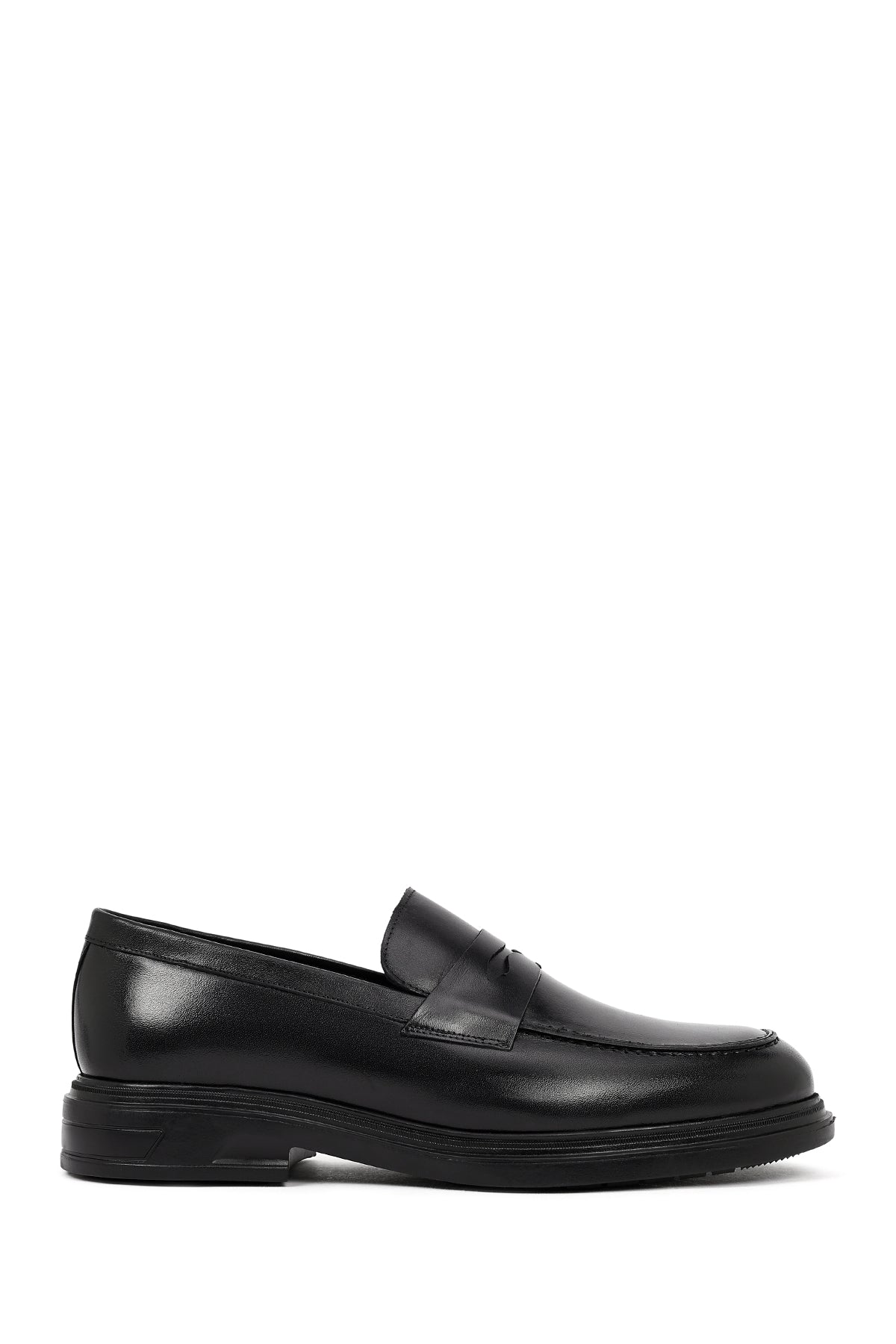 25WFD760818_5637145339_1.jpg Këpucë loafer casual prej lëkure për meshkuj, e zezë - Image 1