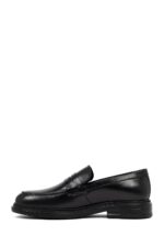 Këpucë loafer casual prej lëkure për meshkuj, e zezë - Image 2