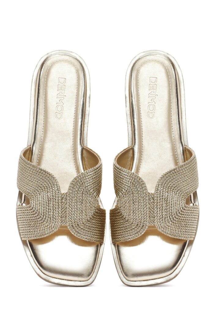 Pantofla Bronz Metalike Thurur për Femra - Image 17