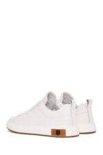 Sneaker Lëkure e Zezë me Lidhëse për Burra - Image 14