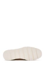 Loafer Lëkure Krem me Kopsë Comfort për Femra - Image 4