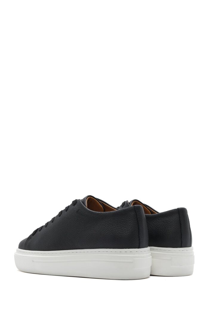 Sneaker Lëkure me Lidhëse e Trashë me Tabane për Burra - Image 5