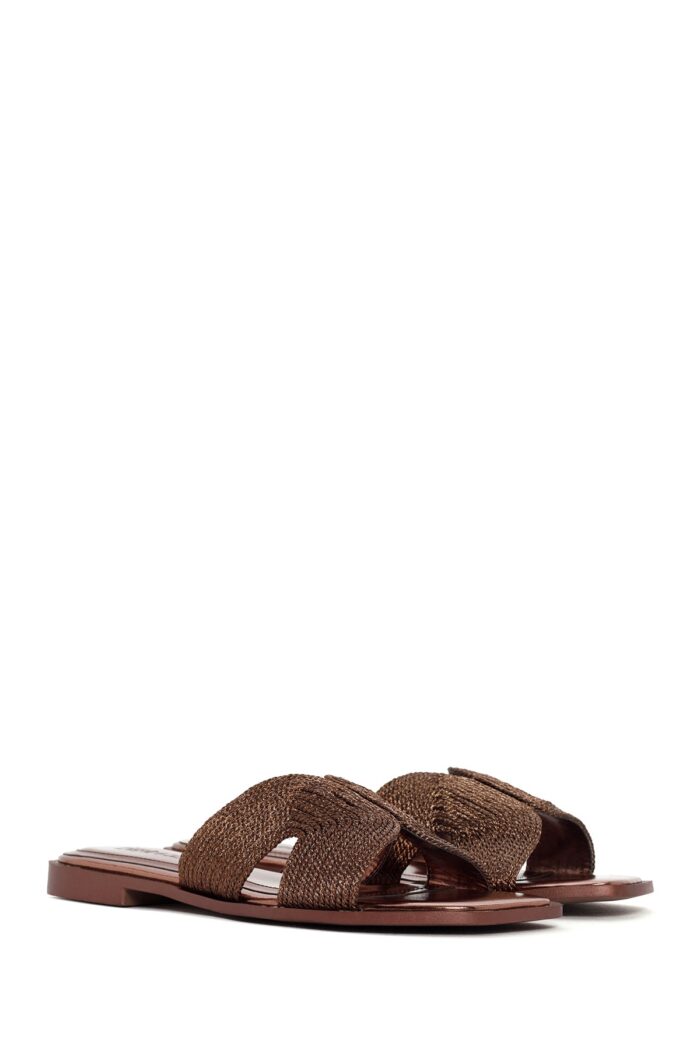 Pantofla Bronz Metalike Thurur për Femra - Image 5