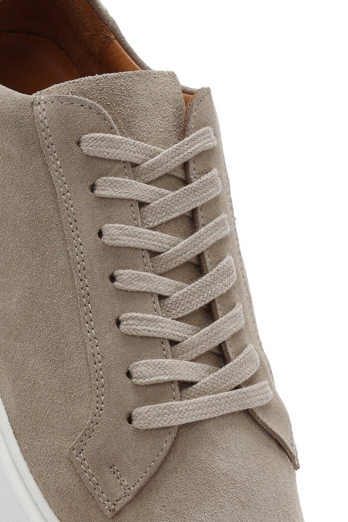 Sneaker Lëkure e Trashë me Tabane me Lidhëse për Burra - Image 9