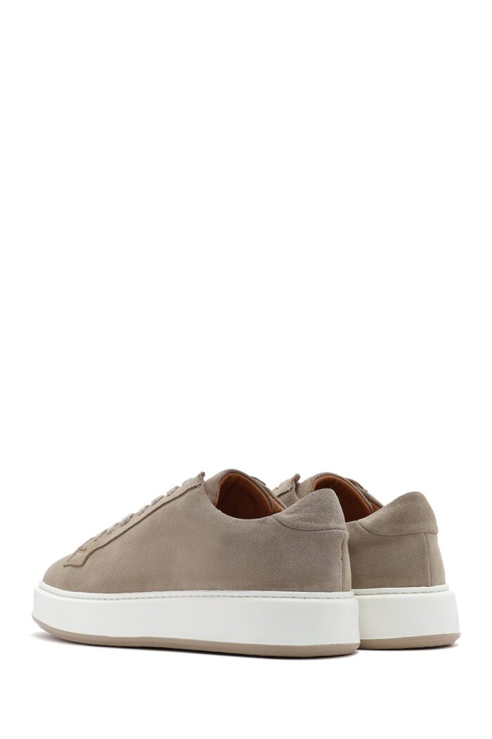 Sneaker Lëkure e Trashë me Tabane me Lidhëse për Burra - Image 5