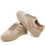 Sneaker Lëkure me Lidhëse për Femra