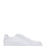 Sneaker Lëkure e Bardhë me Lidhëse për Burra