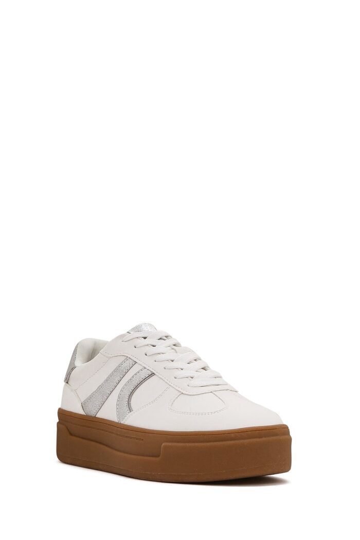 Sneaker e Bardhë me Lidhëse e Trashë me Tabane për Femra - Image 11