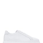 Sneaker Lëkure e Bardhë me Lidhëse për Burra